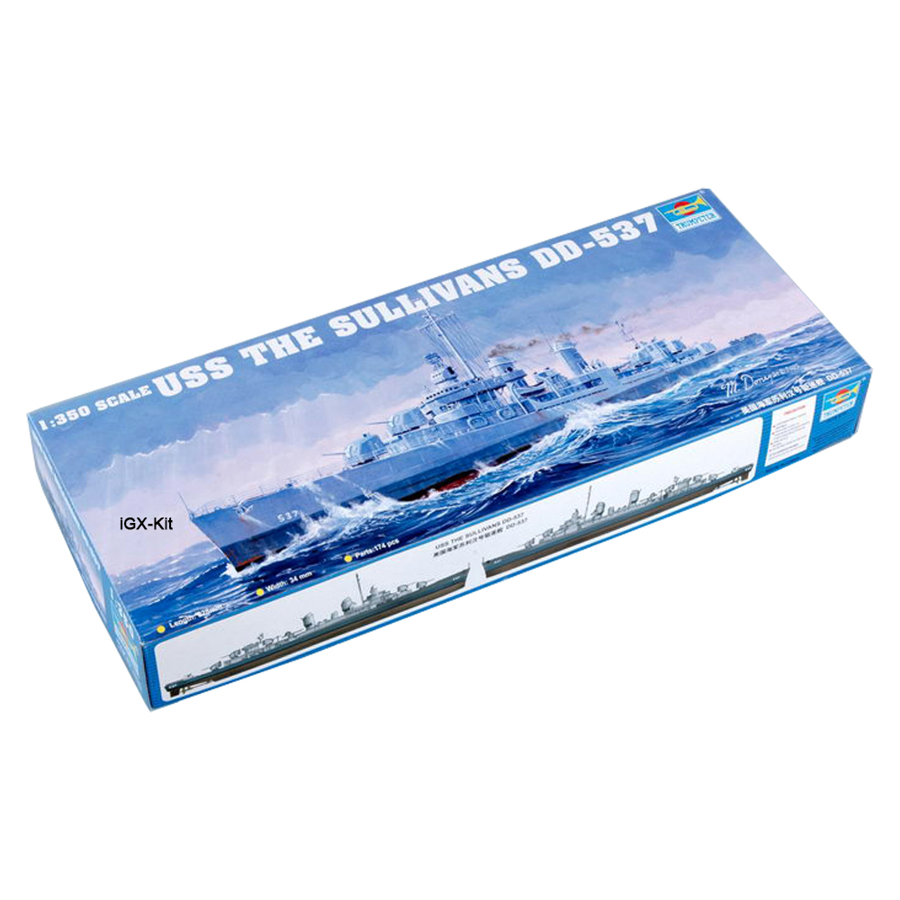 Model Kit Uss Iowa - Trompetçi 05304 1/350 Ölçekli USS DD537