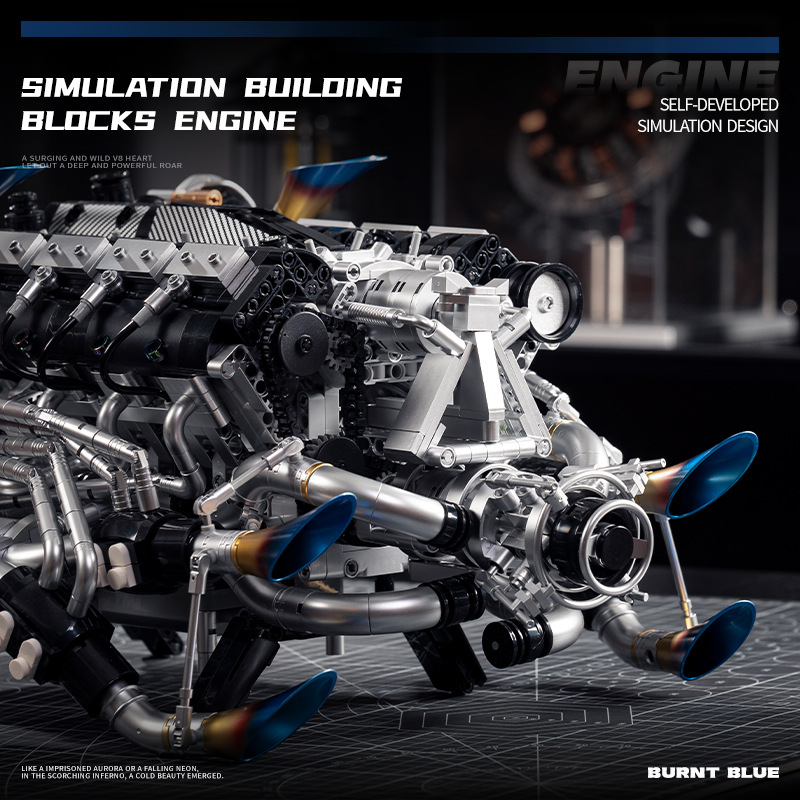 Teknik Süper Araba V8 Motor Ya - Model Kit Engine V8 incelemesi ve fiyatı