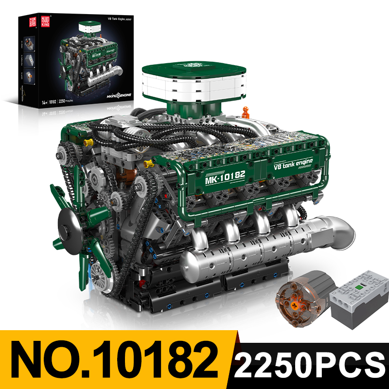 Mould King 10182 V8 Tank Motor - Model Kit Engine V8 incelemesi ve fiyatı