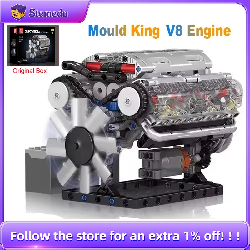 Mold King V8 Motor Yapı Taşlar - Model Kit Engine V8 incelemesi ve fiyatı