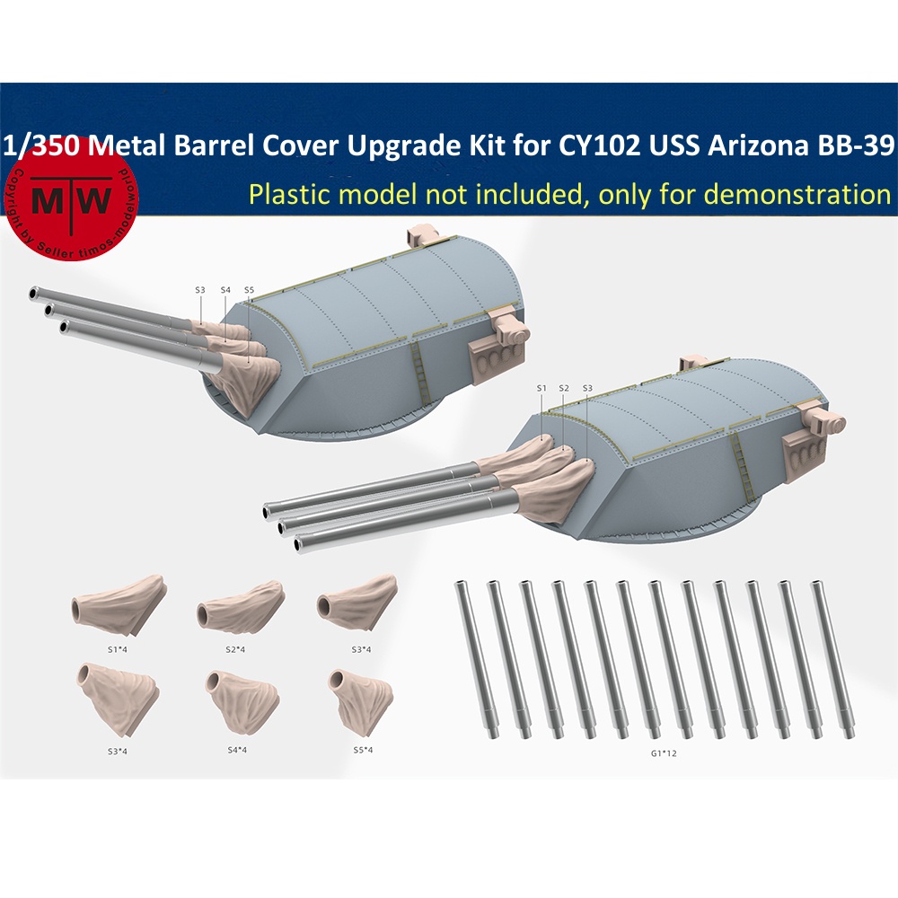 1/350 Ölçekli Metal Varil Kapa - Model Kit Uss Arizona incelemesi ve fiyatı