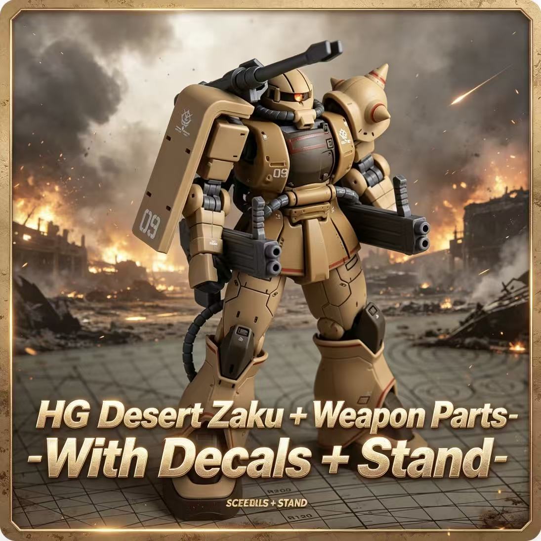 019HG Çöl Rengi Zaku Montaj Mo - Model Kit Escaflowne incelemesi ve fiyatı